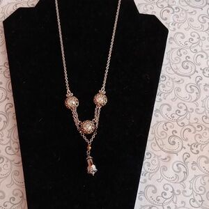 Brighton Moonstruck Topaz and Swarovski Crystal Pendant Drop Necklace